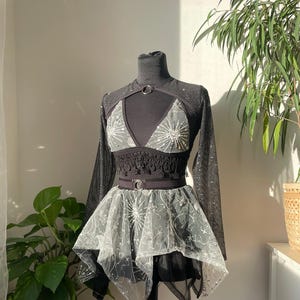 Made to Order Fairy Costume, Sexy Witch Costume, Festival Outfit, Rave Witch, Fairy Clothing, Moon and stars, Festival Clothing *SCARLET*