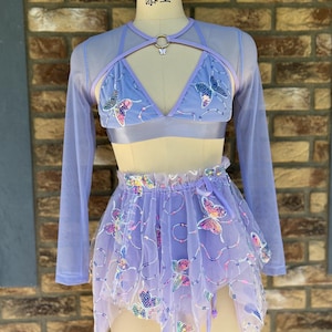 Purple Fairy Rave Outfit *Flurelle* MTO