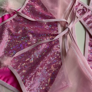 Holographic Angel Rave Outfit Set Rave Festival Wrap Top - Etsy