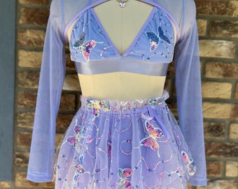 Abito da rave Purple Fairy *Flurelle* MTO