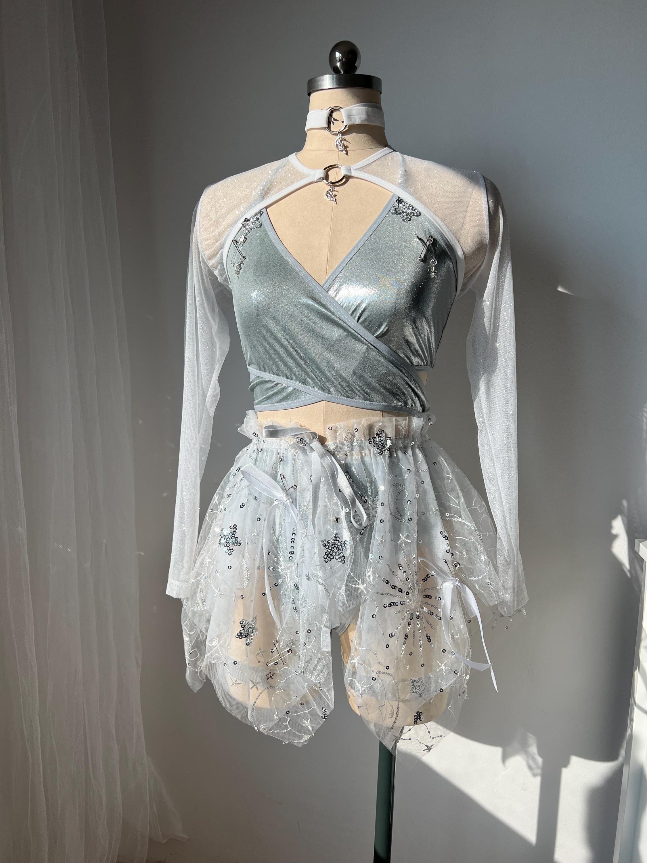 White Fairy Rave Outfit *ANGELA* MTO - Etsy