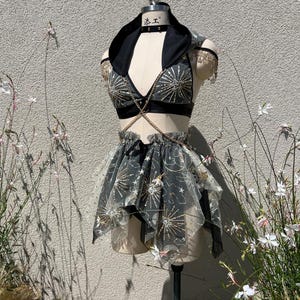 Black Fairy Rave Outfit *OBSIDIANA* MTO