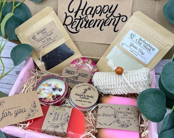 Retirement Gift Box For Women - Happy Retirement - Retiring Gift - Coworker Leaving Gift - Gift for Retiree - Personalized Retirement Gift