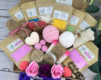 LUXURY Bath Gift Set Birthday hamper for her - wife teenager - self care spa gift set - pamper gift box for her -mothers day hugge gift