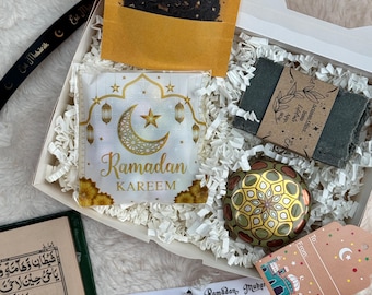 Ramadan Gift Set or Eid Gift Set - Islamic Gift - Artisan Tea, Dates, Soap, Candle