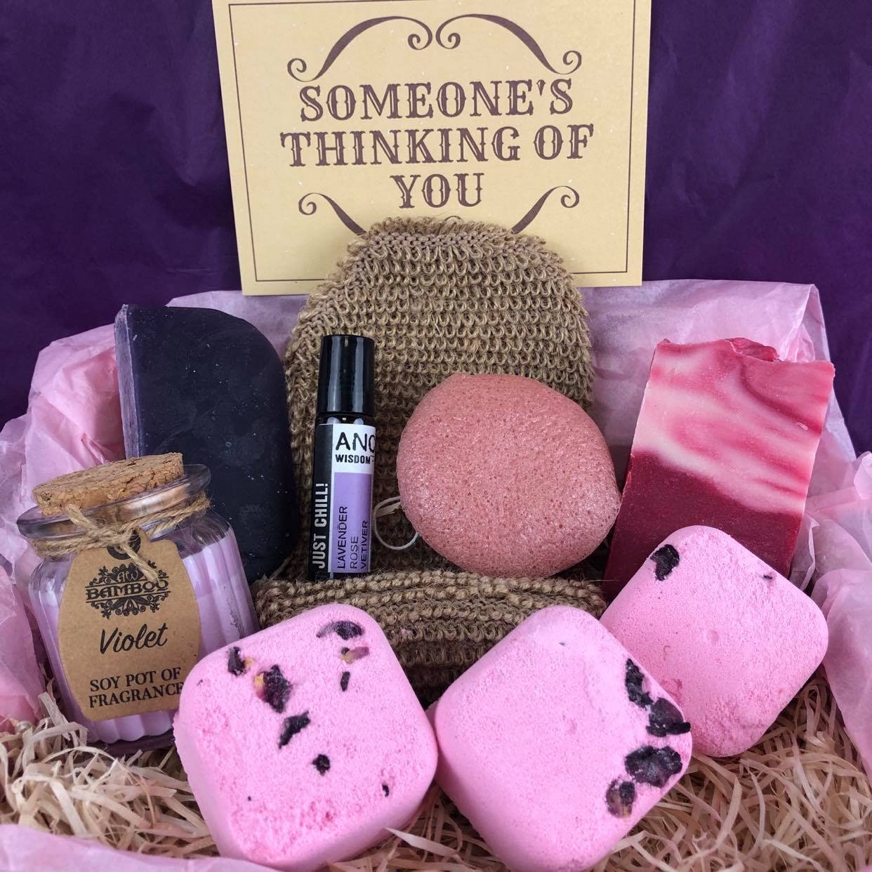 Shower Steamers Pamper Box Spa Gift Set for Her Self Care Etsy UK