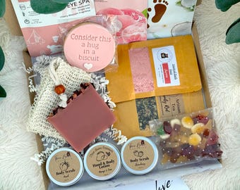 Pamper Care Package For Women | Hug In A Box For Self Care | Birthday Gift For Her | Letterbox Treat Box | Sympathy Thinking Of You Hamper