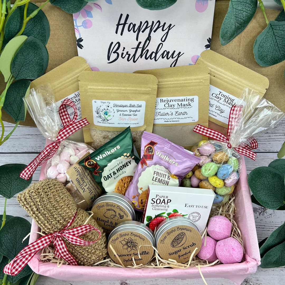 Pamper Gift Box for Her Skin Care Gift Set Birthday Present for Girls Women  Friend Pamper Hamper Relaxation Gift Care Package 
