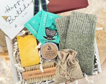 Gardening Gift For Men - With Soaps, Hand Cream & Seeds - Fathers Day - His Birthday