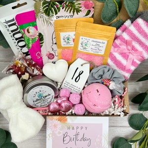 Happy 18th Birthday Hamper for Girls - Gifts For 18th - Big 18th - Milestone Birthday - 18th Birthday Gift For Her - 18th Gift For Daughter