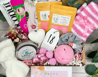 Happy 18th Birthday Hamper for Girls - Gifts For 18th - Big 18th - Milestone Birthday - 18th Birthday Gift For Her - 18th Gift For Daughter