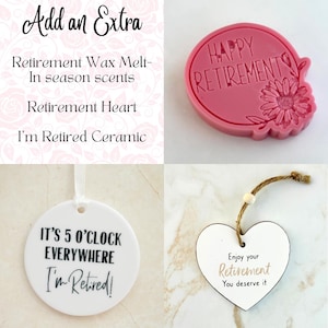Retirement Gift Box For Women - Happy Retirement - Retiring Gift - Coworker Leaving Gift - Gift for Retiree - Personalized Retirement Gift image 8