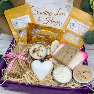 HUG IN A BOX Gift | Treat Box | Letterbox Gifts | Get Well Soon Gift Box |Thinking of you | Wellness Care Package |Pick me up | Send a hug