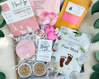 Care Package For Women | Pampering Hug In A Box | Birthday Hamper For Her | Letterbox Treat Box | For Friends, Mum, Sister, Wife, Girlfriend