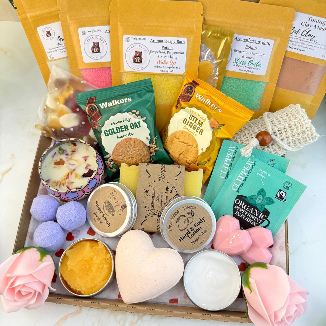 Pamper Hamper Hug in a Box Gift Self Care Package Pick Me up Treat Box