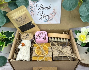 Thank you Teacher Gift Box - Thank you With Love Pamper box - Eco Friendly present - Thank you gift for women - Self care gift