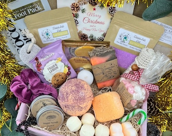 Christmas Spa Gift Box For Her | Winter Self Care Pamper Hamper