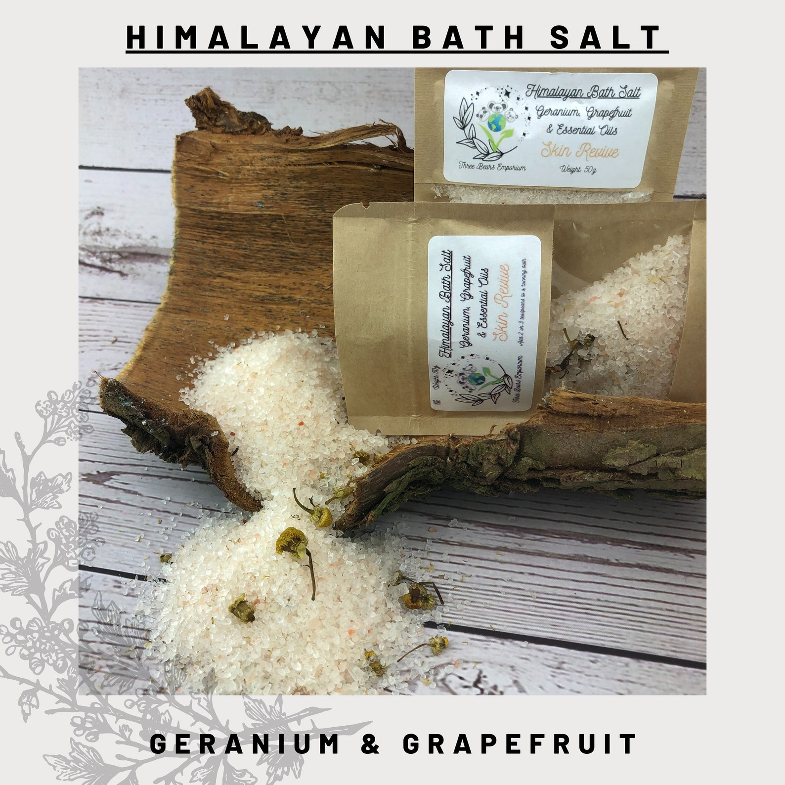 Bath Salts Gift Set Spa Gift basket 6 Salt For Bath Self Etsy