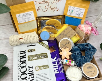 Hug in a Box Gift | Pick me up Treat Box | Personalised | Letterbox Gifts | Get Well Soon Gift Box |Thinking of you | Wellness Care Package