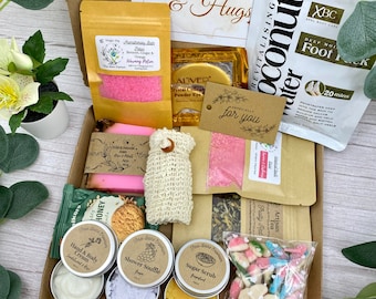 Luxury Hug in a Box Gift | Letterbox Thinking of You Gift | Get Well Soon Gift Box | Care Package for her | Friend Birthday Box