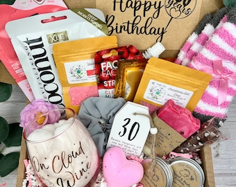 CHEERS TO 30! 30th birthday gift box for her - 30th Milestone Birthday Gift -Pamper gift box -Luxury 30th Birthday Treatbox -For Best friend
