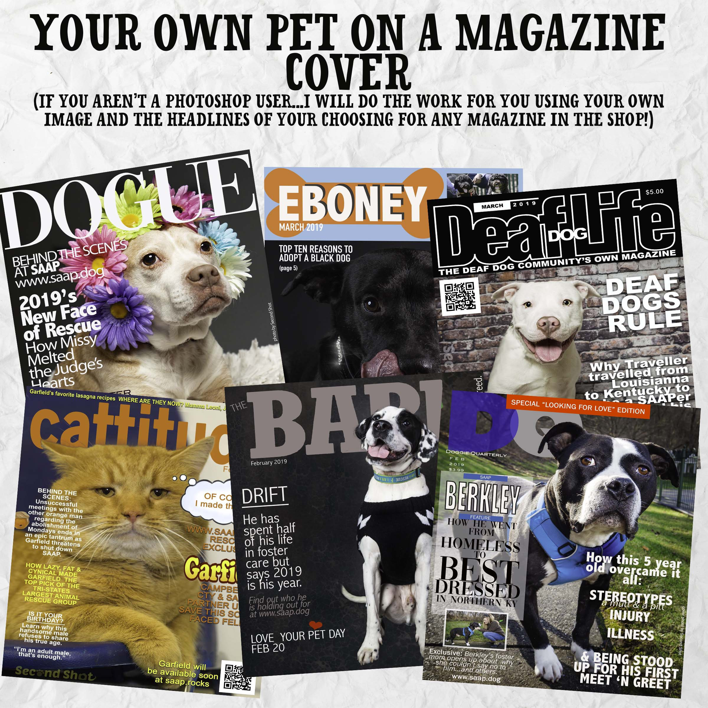 PERSONALIZED Magazine Cover from Covers Shown in Store - Etsy
