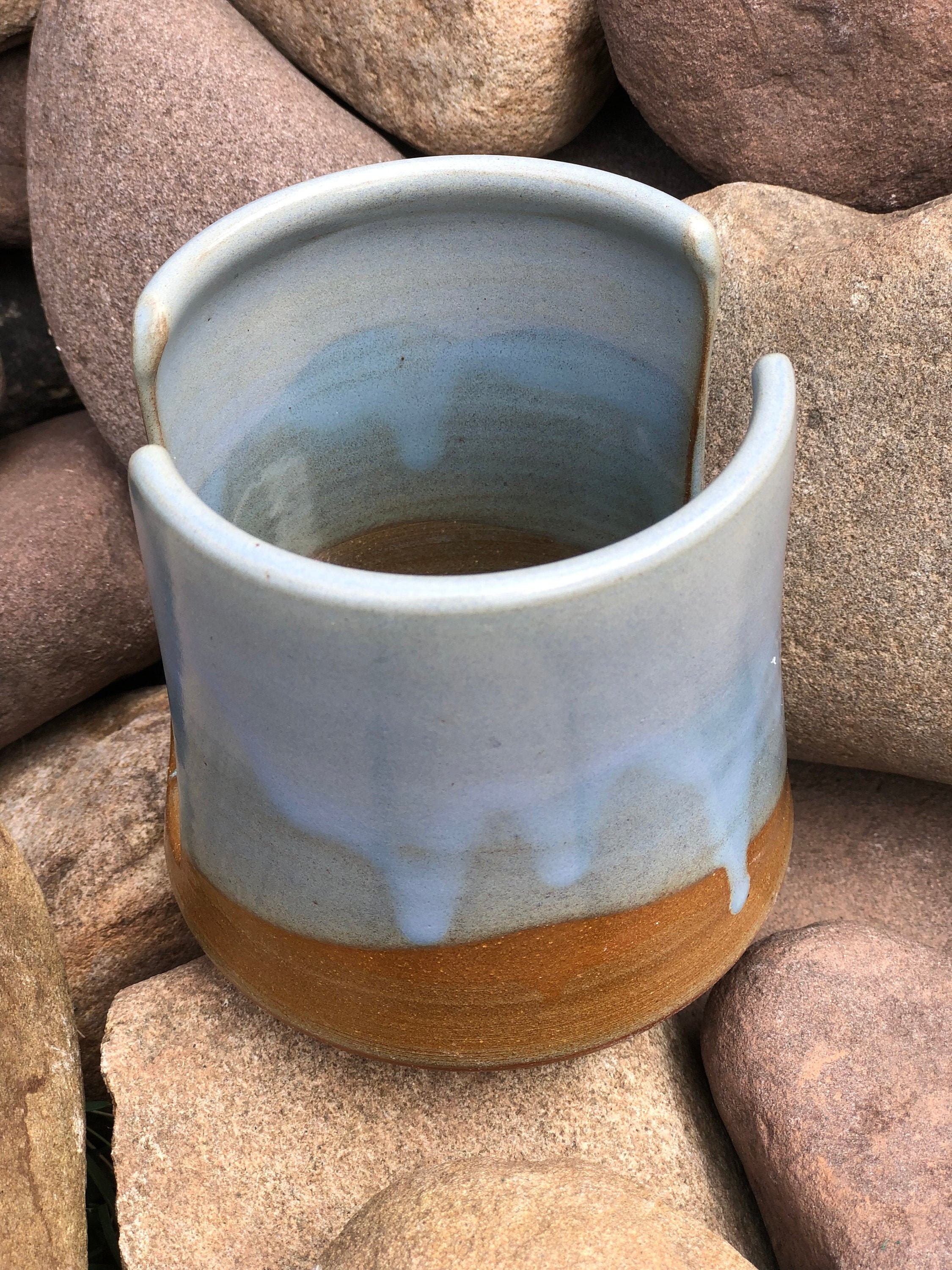 Item 96 Sponge Holder Sponge Rest Mountain Glaze Design Etsy