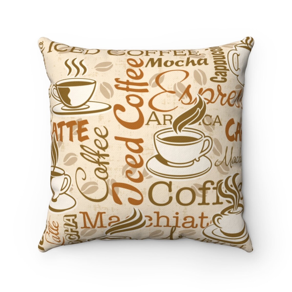 Coffee Pillow Case Design 10 Coffee Shop Pillow Case High Etsy