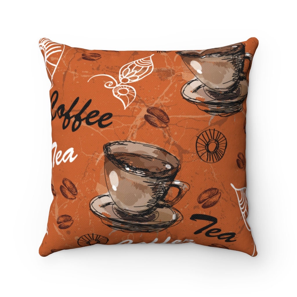 Coffee Pillow Case Design 11 Coffee Shop Pillow Case High Etsy