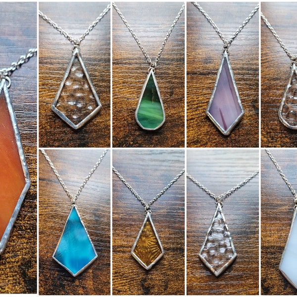 Stained Glass Necklaces