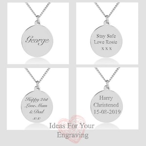 St Christopher Pendant, Necklace, Sterling Silver, Christenings, Personalised image 4