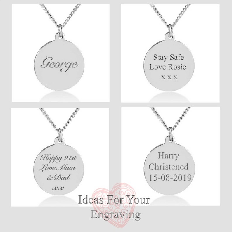 St Christopher Pendant, Necklace, Sterling Silver, Christenings, Personalised image 4