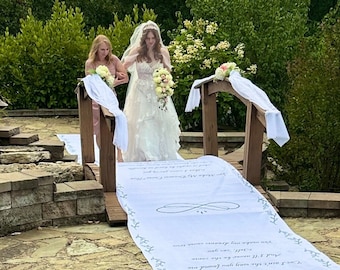 54" Custom Wedding Aisle Runner | Wedding Decoration