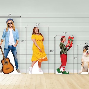 Custom Life-Size Cutout: Corrugated Plastic or Cardboard with Easel