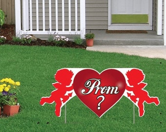 Promposal "Prom?" Cupid Outdoor Yard Decoration