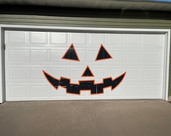Jack-O-Lantern Garage Door Magnet Set: Halloween Outdoor Decoration