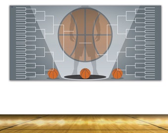 3' x 6' Giant 2026 March Mania Basketball Tournament Bracket