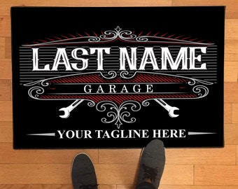 Custom Auto Store Door Mat - 24 Inches by 36 Inches Auto Shop Doormat Garage, Auto Shop Gifts