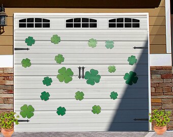 Jumbo Green Shamrocks | 18pc St Patricks Day Magnet Set