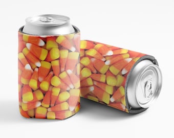 6 Candy Corn Halloween Can Coolers