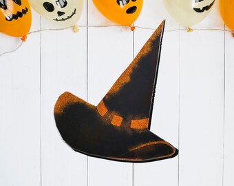 Witches Hat, Halloween Hand Painted Wall Art