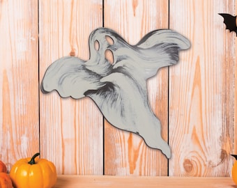 Ghost, Halloween Hand Painted Wall Art