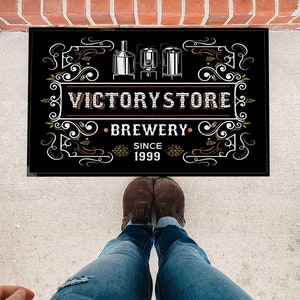 Large Brewery Doormat + Custom Brewery Name & Established Year, 24" x36" or 36" x 60"