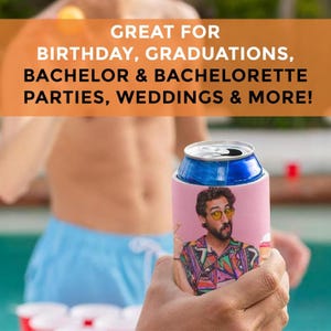 Custom Photo Can Coolers – Personalized Wedding, Birthday & Family Party Favors Bild 4