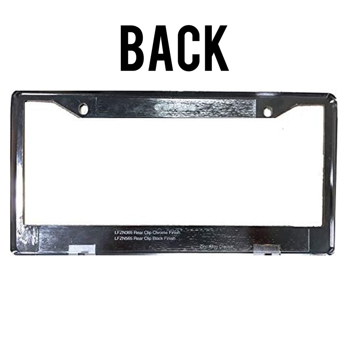 License Plate Frame Chrome Personalized Custom Text Pick Etsy