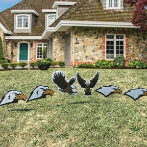 Eagle Mascot Accessories, Back to School Yard Sign Set, Small & Large Sets available