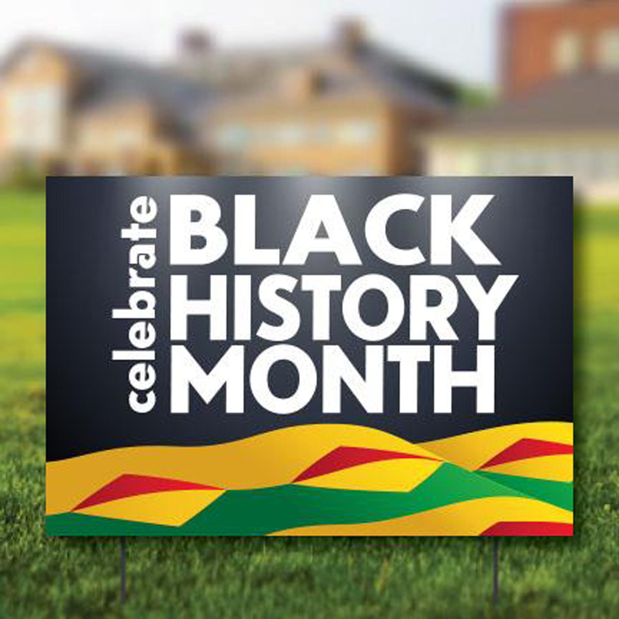 Celebrate Black History Month Banner & 2 Yard Signs Set Etsy