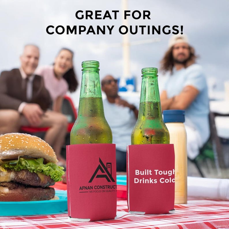 Custom Photo Can Coolers – Personalized Wedding, Birthday & Family Party Favors Bild 6