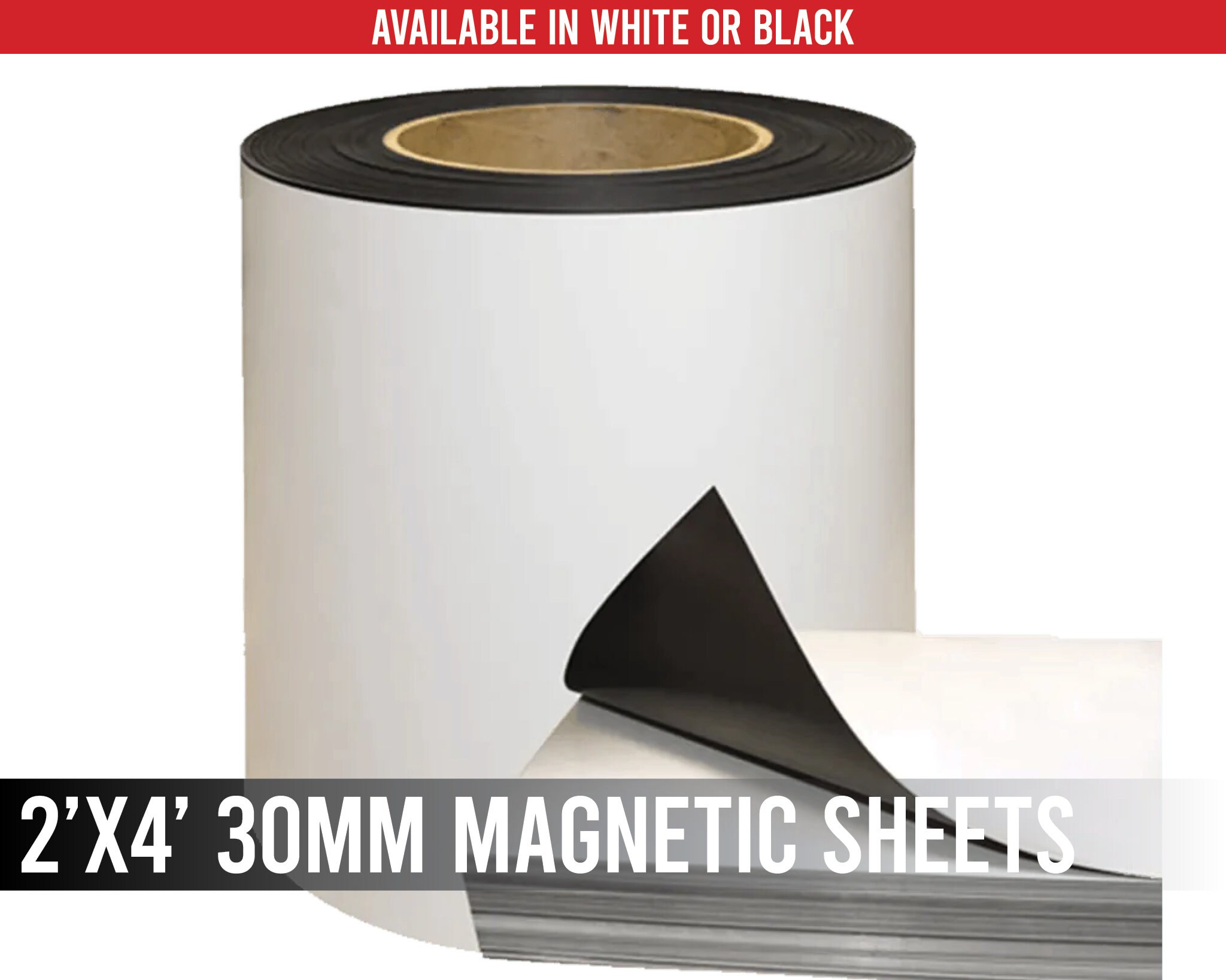 Flexible Magnets Self Adhesive Magnetic Sheets - Make Anything a Magnet -  Magnetic Adhesive Sheets -Premium Quality Peel and Stick Magnets 60 mil (8  x 10, Pack of 10) 