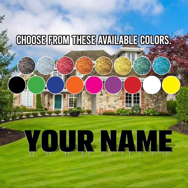 Custom Yard Sign Etsy